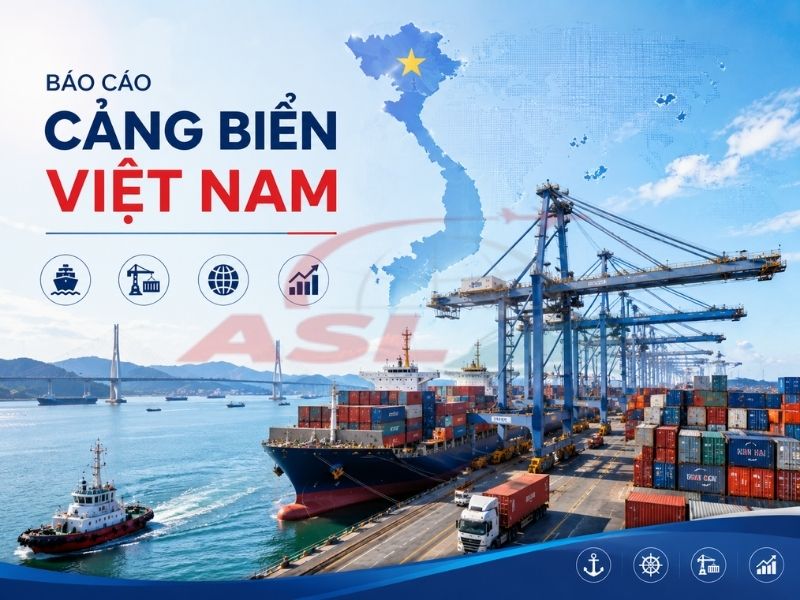 Phân tích hoạt động cảng biển Việt Nam, lưu lượng container và xu hướng logistics hàng hải năm 2026.