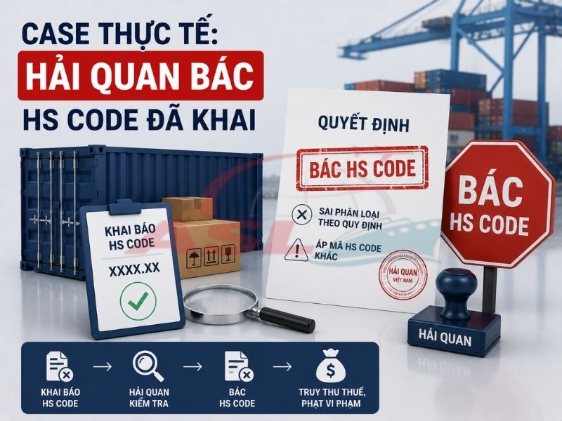 Chia sẻ tình huống hải quan bác HS Code và kinh nghiệm giải trình hiệu quả.
