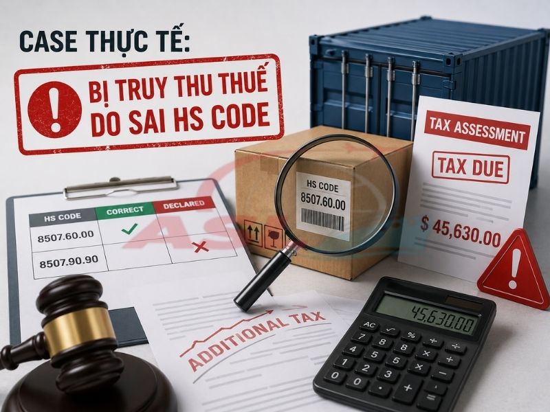 Phân tích case thực tế bị truy thu thuế do khai sai HS Code và bài học cho doanh nghiệp.