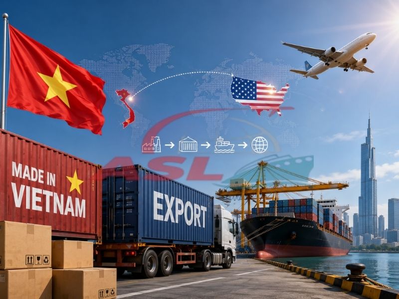 Chia sẻ hành trình doanh nghiệp Việt xuất khẩu hàng hóa sang Mỹ và những bài học thực tế trong logistics quốc tế.