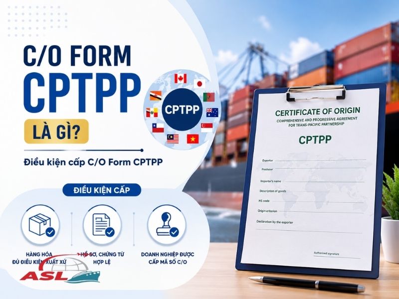 Giải thích C/O CPTPP là gì và điều kiện hưởng ưu đãi thuế quan theo hiệp định CPTPP
