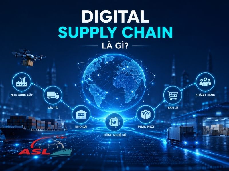 Chuỗi cung ứng số giúp doanh nghiệp tối ưu logistics và tăng khả năng kiểm soát vận tải quốc tế.