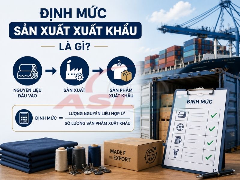 Định mức sản xuất xuất khẩu có vai trò gì trong quyết toán và kiểm tra sau thông quan?