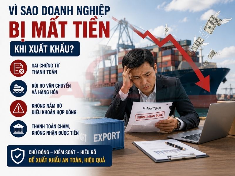 Phân tích các nguyên nhân khiến doanh nghiệp mất tiền khi xuất khẩu và cách phòng tránh hiệu quả.