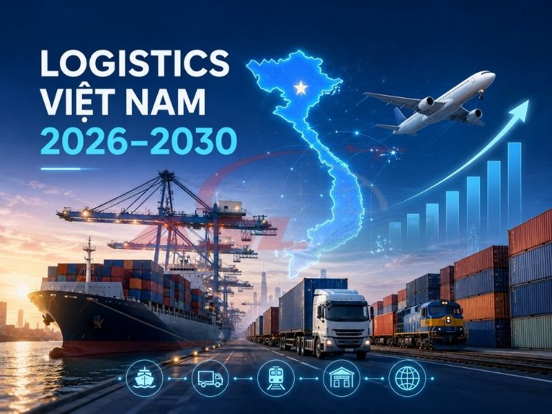 Dự báo ngành logistics Việt Nam giai đoạn 2026–2030 và các xu hướng chuỗi cung ứng nổi bật.