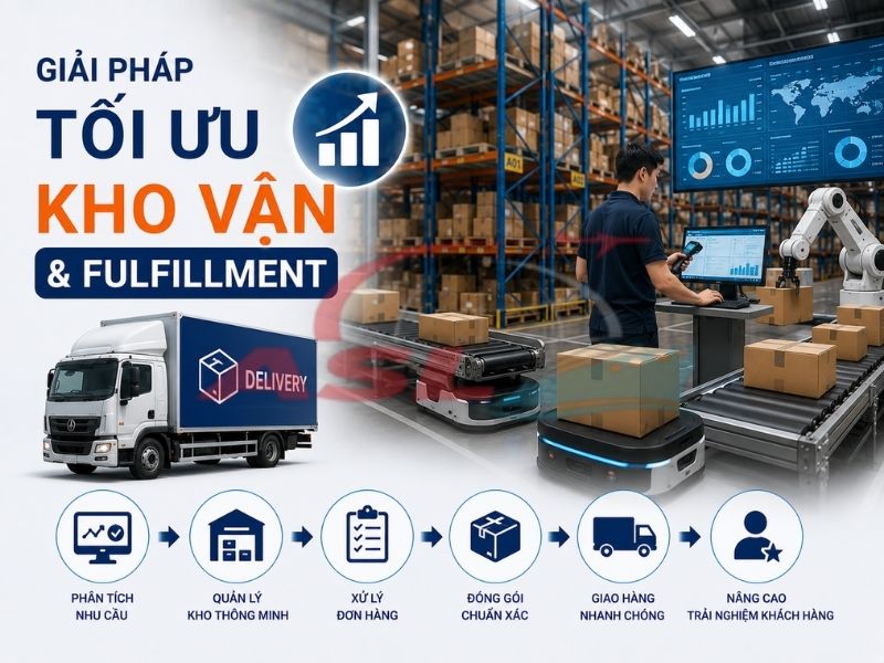 Giải pháp tối ưu kho vận và fulfillment giúp doanh nghiệp nâng cao hiệu quả logistics.