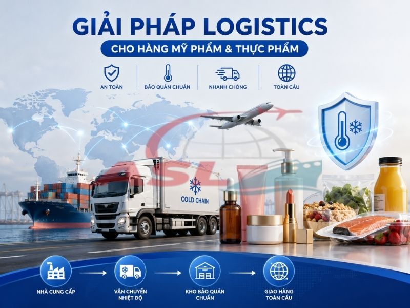 Giải pháp logistics dành cho mỹ phẩm, thực phẩm và các mặt hàng cần kiểm tra chuyên ngành.