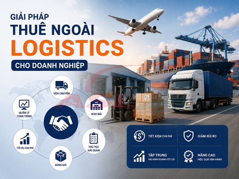 Phân tích giải pháp thuê ngoài logistics giúp doanh nghiệp tối ưu vận hành và giảm áp lực quản lý.