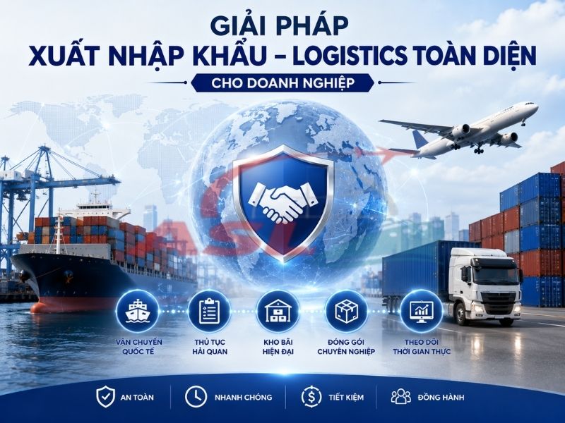 Tổng hợp giải pháp xuất nhập khẩu và logistics toàn diện giúp doanh nghiệp tối ưu vận hành hiệu quả.