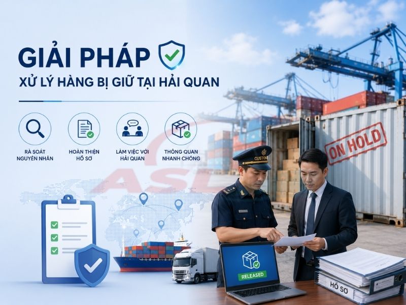 Hướng dẫn giải pháp xử lý hàng hóa bị giữ tại hải quan nhanh chóng và đúng quy định