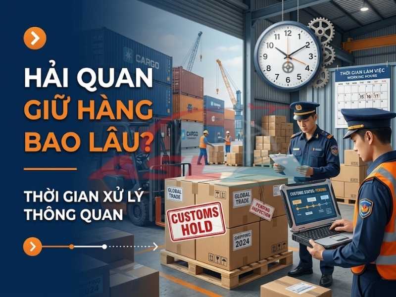 Thời gian hải quan giữ hàng phụ thuộc vào những yếu tố nào và cách xử lý để thông quan nhanh hơn.