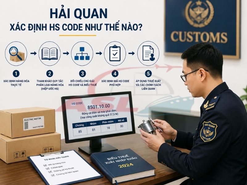 Tìm hiểu cách hải quan xác định HS Code và các căn cứ phân loại hàng hóa thực tế.