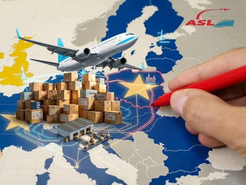 Dịch vụ vận chuyển hàng không đi châu Âu trọn gói, giao hàng tận nơi nhanh.