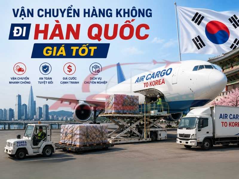 Dịch vụ vận chuyển hàng không đi Hàn Quốc nhanh, tiết kiệm chi phí.
