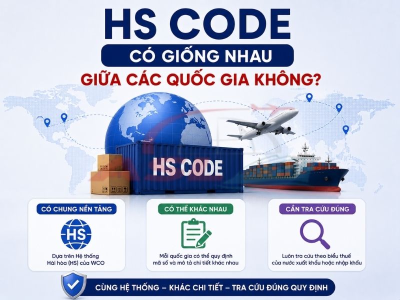 Tìm hiểu sự khác nhau của HS Code giữa các quốc gia và lưu ý khi xuất khẩu quốc tế.