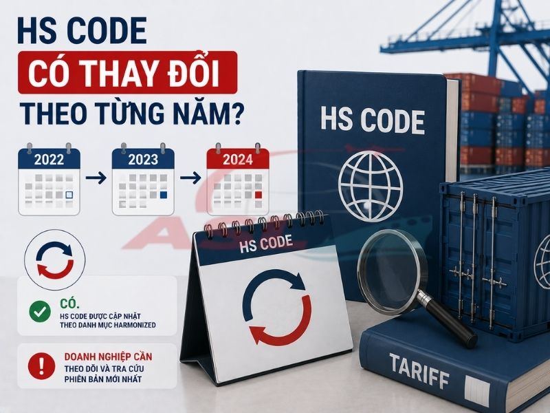 Tìm hiểu việc thay đổi HS Code theo từng năm và ảnh hưởng đến hoạt động xuất nhập khẩu.
