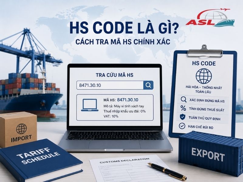 Hướng dẫn tra mã HS Code chính xác và vai trò của HS Code trong tính thuế xuất nhập khẩu.