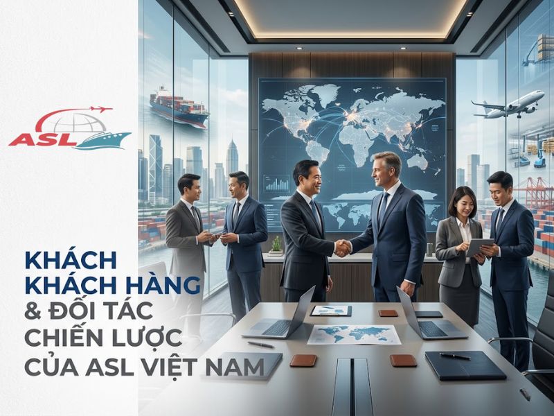 Giới thiệu hệ thống khách hàng và đối tác chiến lược của ASL Việt Nam trong lĩnh vực logistics.