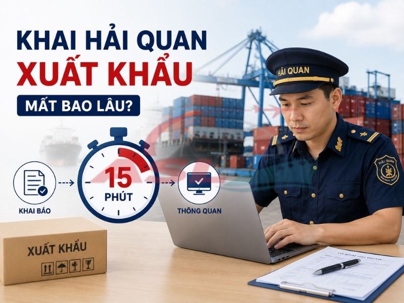 Thời gian khai hải quan xuất khẩu phụ thuộc vào những yếu tố nào và cách thông quan nhanh hơn.