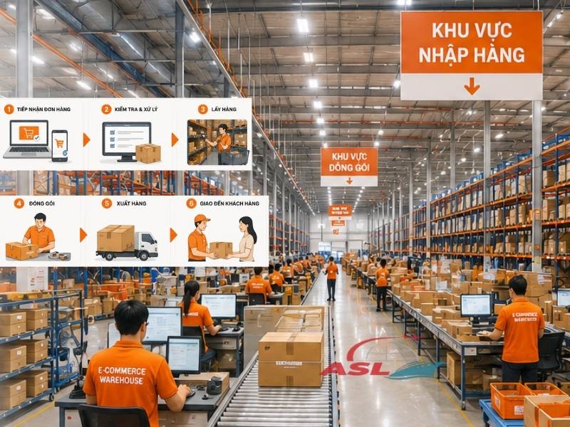 Kho hàng fulfillment hỗ trợ doanh nghiệp thương mại điện tử tối ưu vận hành.