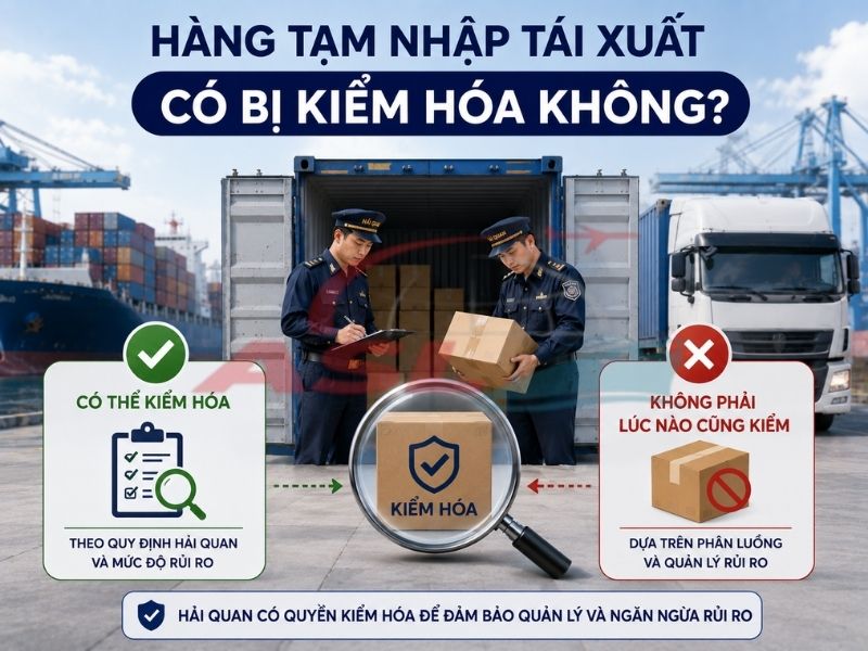 Quy trình kiểm hóa đối với hàng tạm nhập tái xuất và các lưu ý khi làm thủ tục hải quan.