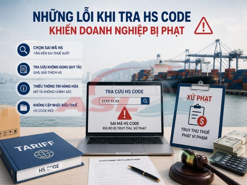Các lỗi tra HS Code phổ biến khiến doanh nghiệp bị xử phạt và cách phòng tránh