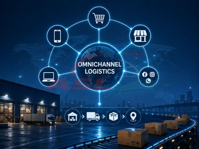 Omnichannel logistics đang thay đổi hoạt động lưu kho và vận chuyển hàng hóa hiện đại.
