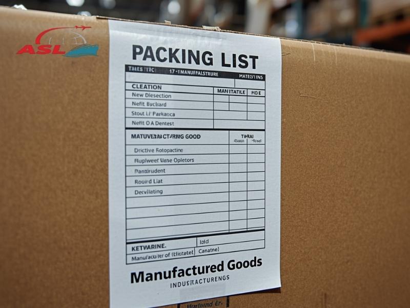 Giải thích packing list trong khai báo hải quan hàng sản xuất xuất khẩu.