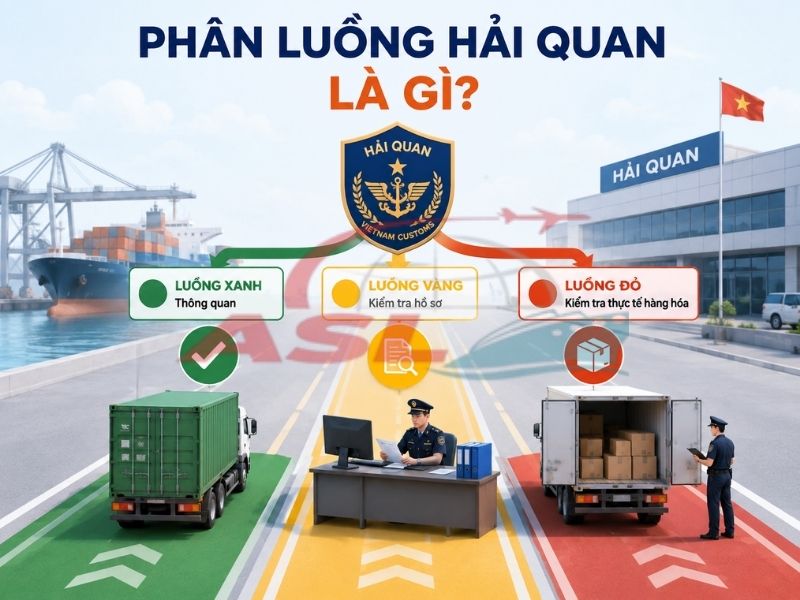 Tìm hiểu luồng xanh, luồng vàng, luồng đỏ trong hải quan và ảnh hưởng đến thời gian thông quan hàng hóa.