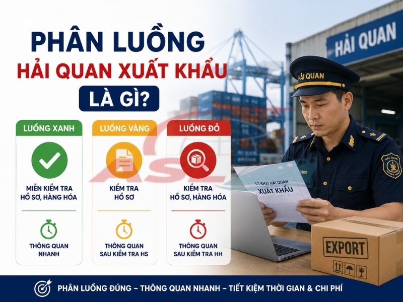 Luồng xanh, vàng, đỏ ảnh hưởng thế nào đến thời gian thông quan hàng xuất khẩu?