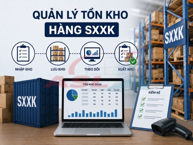 Quản lý tồn kho nguyên vật liệu và thành phẩm SXXK như thế nào để tránh sai lệch dữ liệu?
