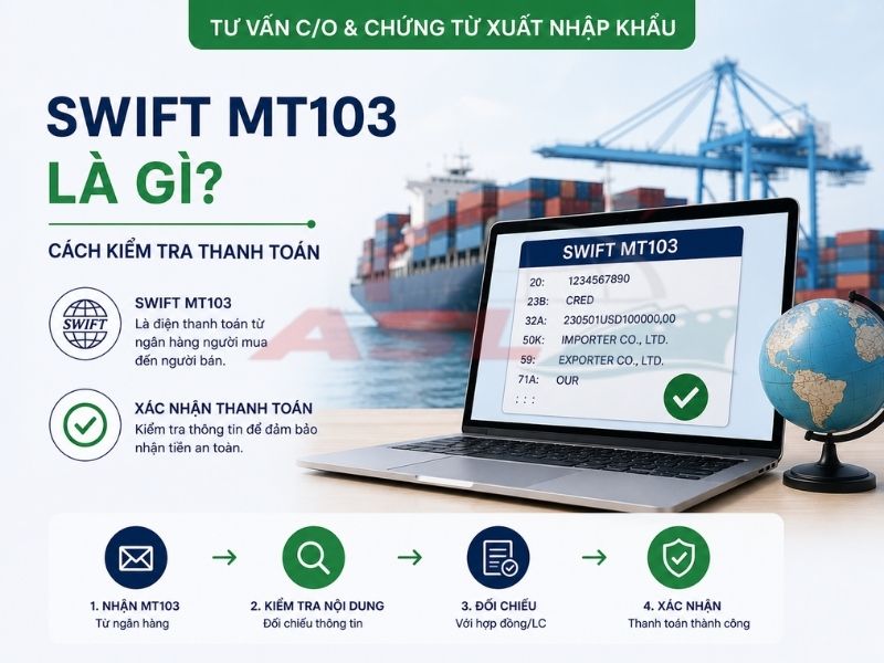 Tìm hiểu Swift MT103 và cách kiểm tra giao dịch thanh toán quốc tế an toàn.