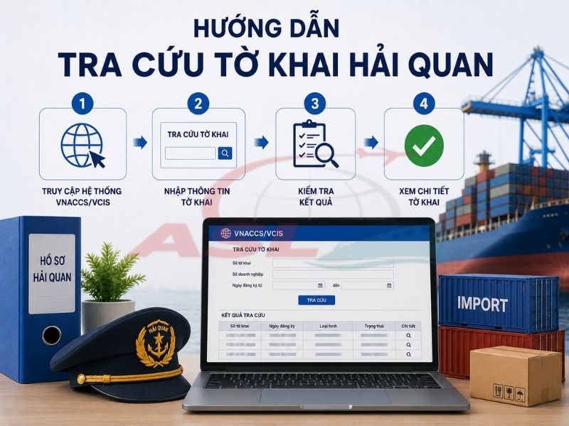 Cách tra cứu tờ khai hải quan điện tử và kiểm tra tình trạng thông quan hàng hóa nhanh chóng.