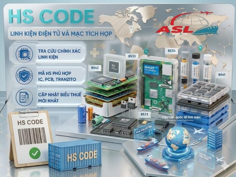 Cách tra HS Code linh kiện điện tử và các lỗi doanh nghiệp thường gặp khi khai báo.