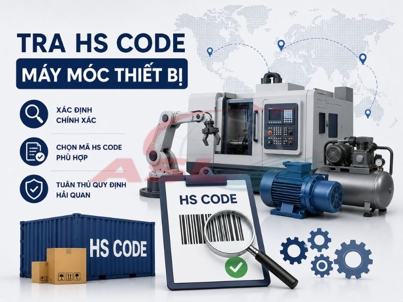 Hướng dẫn xác định HS Code cho máy móc thiết bị và cách áp dụng biểu thuế phù hợp.