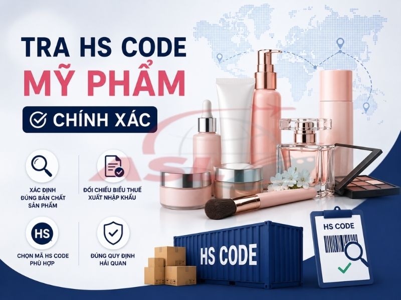 Hướng dẫn tra HS Code mỹ phẩm và các quy định quản lý chuyên ngành liên quan.