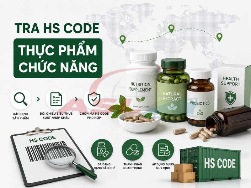 Cách tra HS Code thực phẩm chức năng đúng quy định và tránh rủi ro hải quan