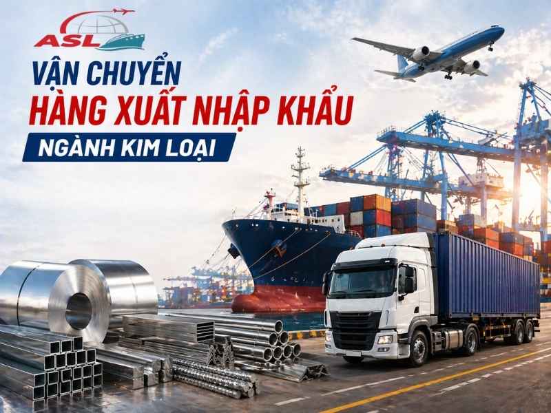Dịch vụ vận chuyển kim loại quốc tế, đảm bảo xử lý kỹ thuật và an toàn hàng hóa.
