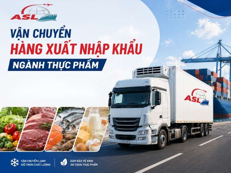 Hỗ trợ vận chuyển thực phẩm quốc tế, đảm bảo tiêu chuẩn an toàn và kiểm định chất lượng.