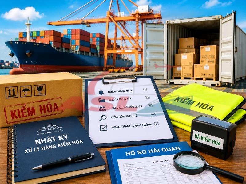 Thực tế quy trình kiểm hóa hàng hóa tại cảng và các lưu ý giúp doanh nghiệp giảm rủi ro logistics.